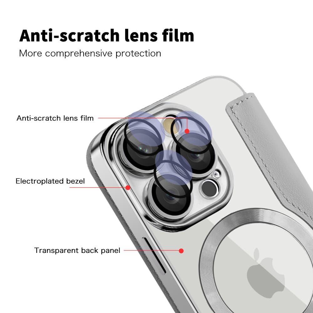 Pouzdro na knihu Techsuit SmartMag iPhone 16 Pro Max šedé - náhled 3