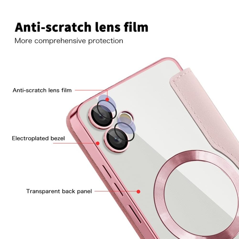 Pouzdro na knihu Techsuit SmartMag pro Samsung Galaxy A05 růžové - náhled 3