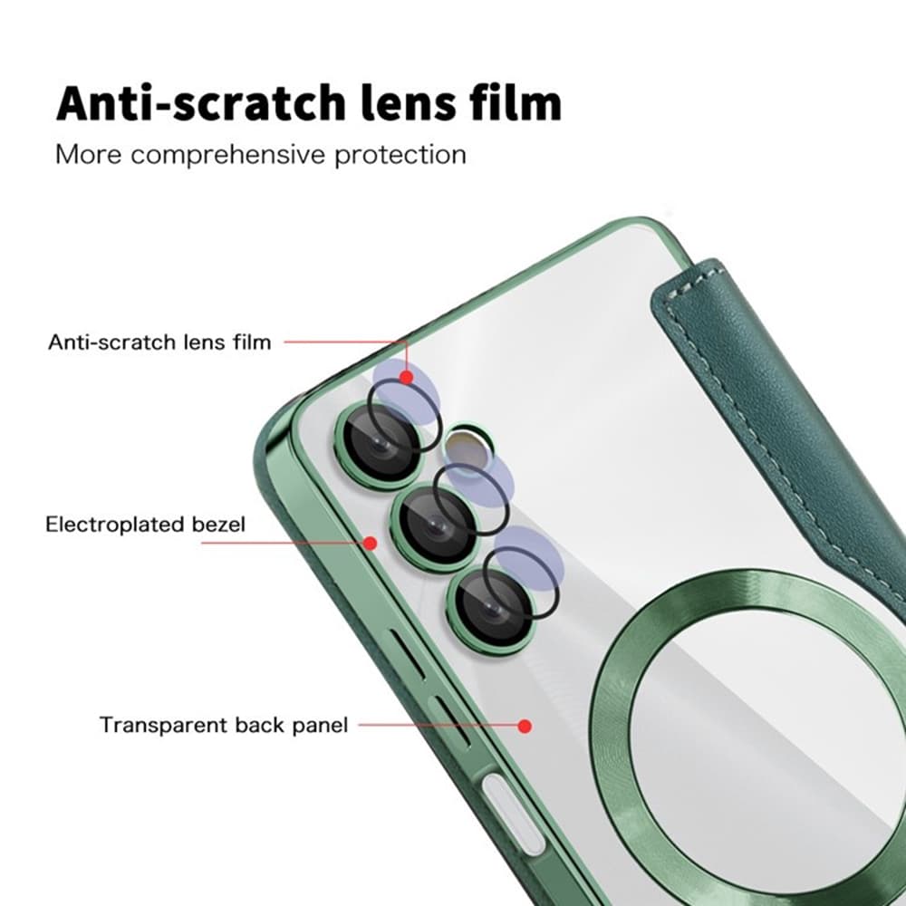 Pouzdro na knihu Techsuit SmartMag pro Samsung Galaxy A05s zelené - náhled 3