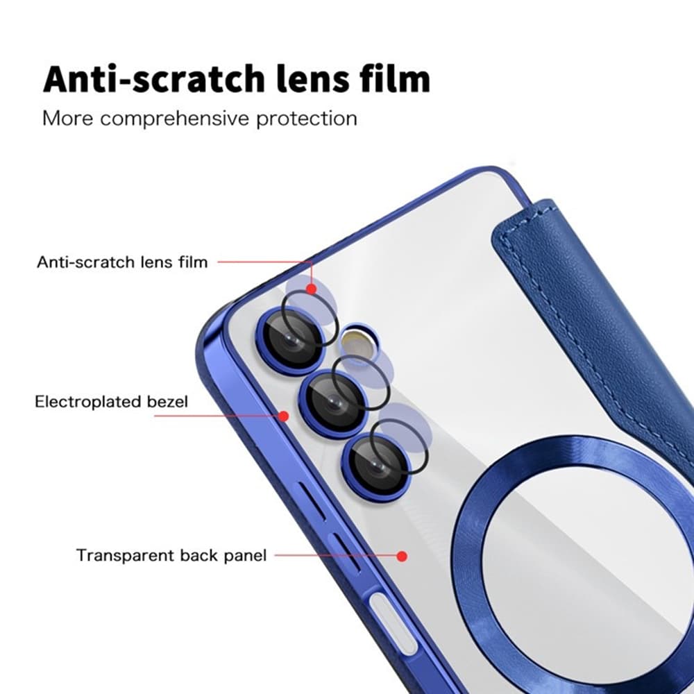Techsuit SmartMag knížkové pouzdro Samsung Galaxy A05s modré - náhled 3
