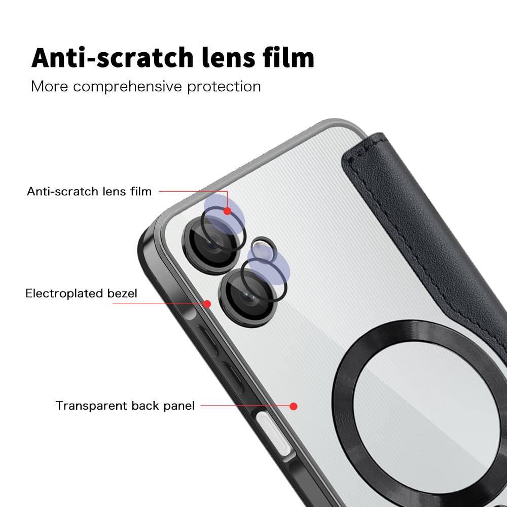 Pouzdro na knihu Techsuit SmartMag pro Samsung Galaxy A06 černé - náhled 3