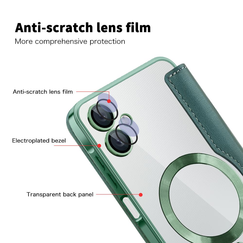 Pouzdro na knihu Techsuit SmartMag pro Samsung Galaxy A06 zelené - náhled 3
