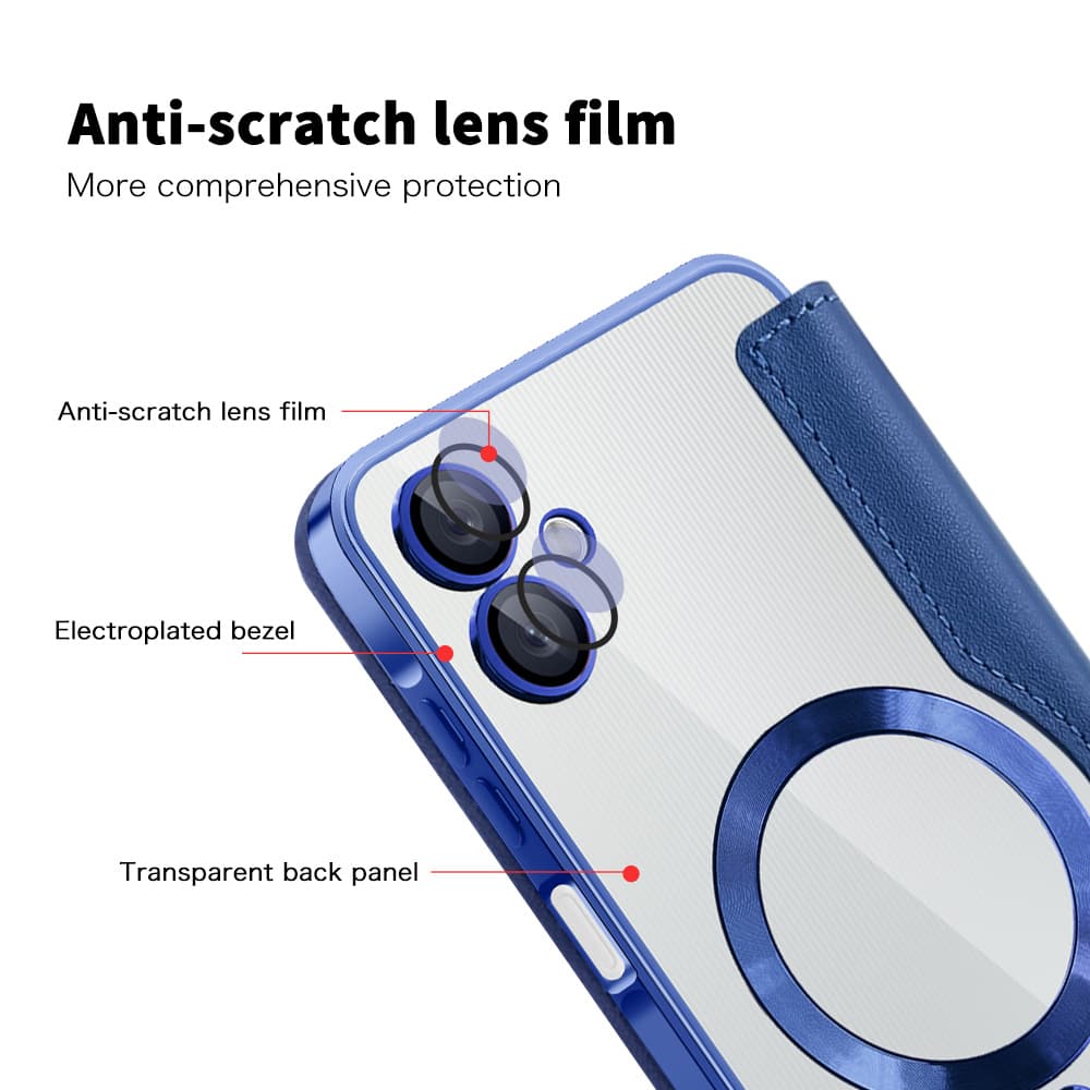 Pouzdro na knihu Techsuit SmartMag pro Samsung Galaxy A06 modré - náhled 3