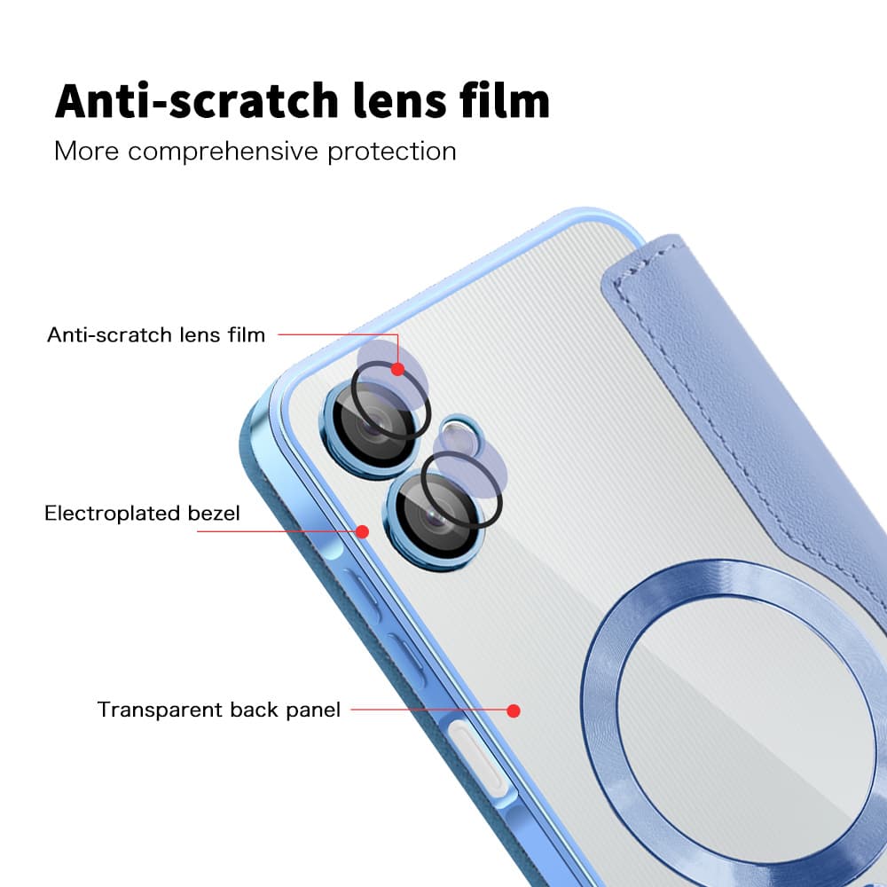 Pouzdro na knihu Techsuit SmartMag pro Samsung Galaxy A06 světle modré - náhled 3