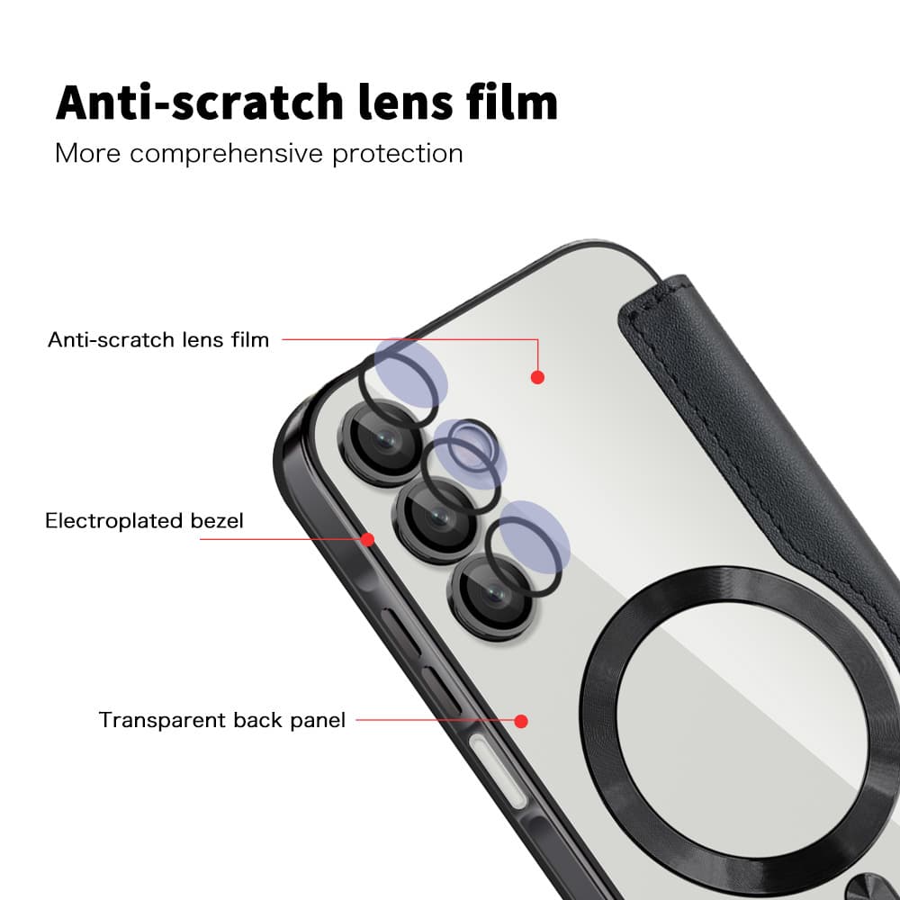Pouzdro na knihu Techsuit SmartMag pro Samsung Galaxy A15 4G / A15 5G černé - náhled 3