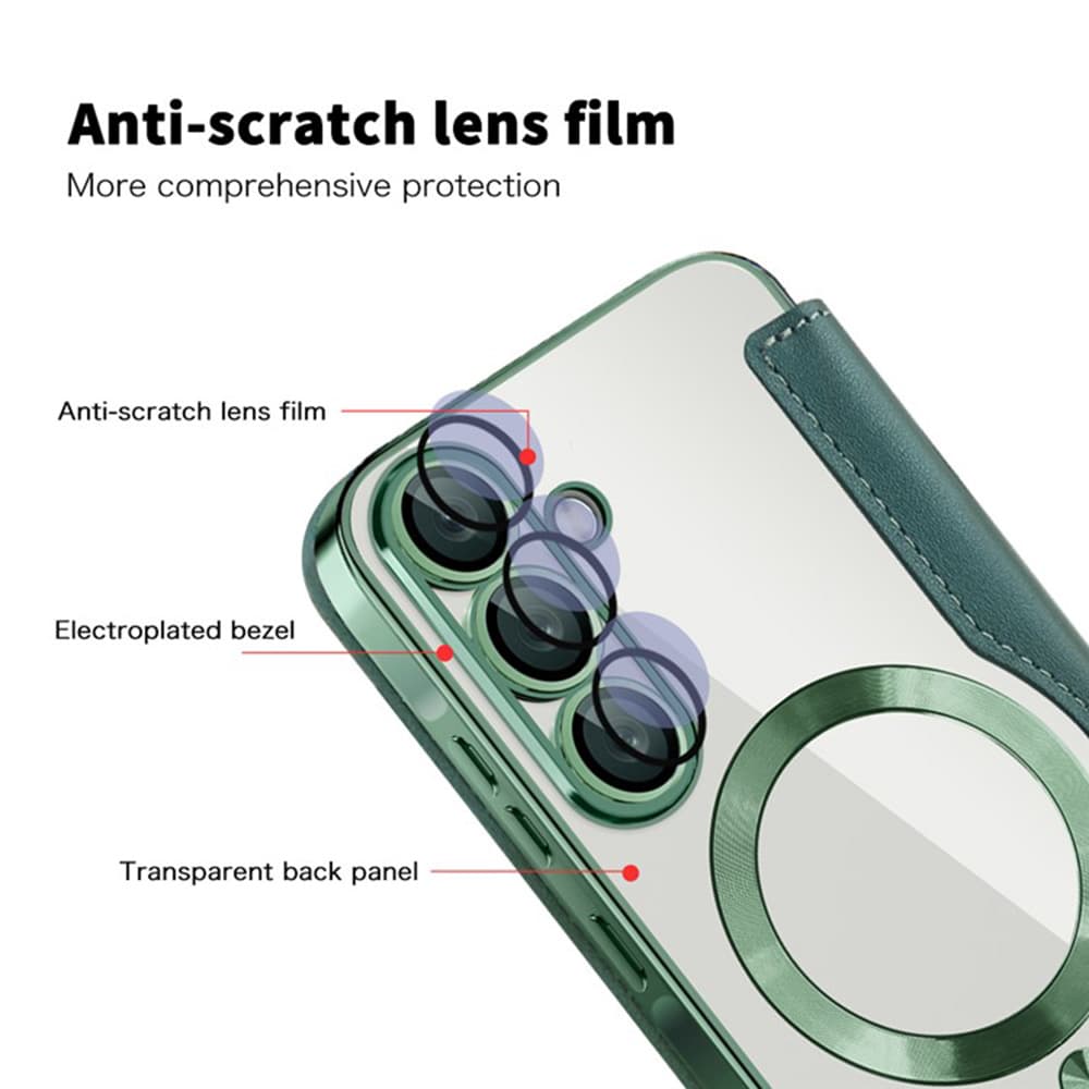 Pouzdro na knihu Techsuit SmartMag pro Samsung Galaxy A36 5G zelené - náhled 3