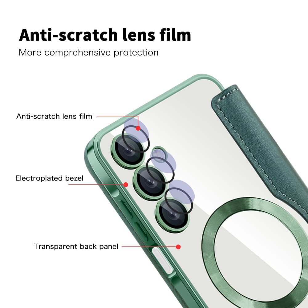 Pouzdro na knihu Techsuit SmartMag pro Samsung Galaxy A16 4G A16 5G zelené - náhled 3