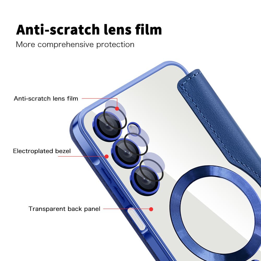 Pouzdro na knihu Techsuit SmartMag pro Samsung Galaxy A16 4G A16 5G modré - náhled 3