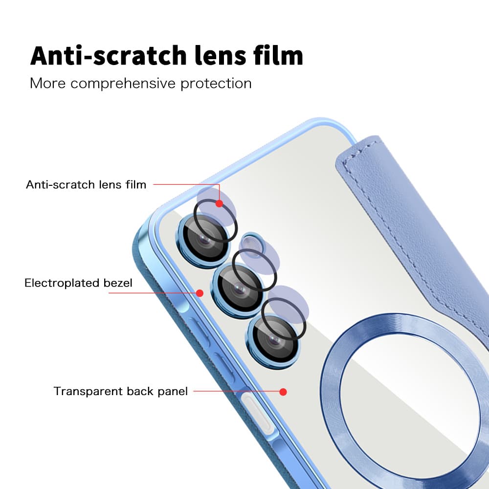 Techsuit SmartMag knížkové pouzdro Samsung Galaxy A16 4G/A16 5G světle modré - náhled 3