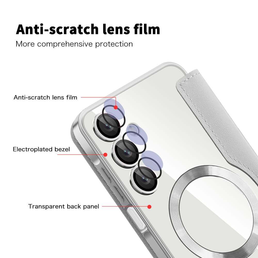 Techsuit SmartMag knížkové pouzdro Samsung Galaxy A16 4G / A16 5G šedé - náhled 3