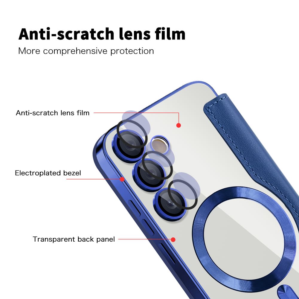 Pouzdro na knihu Techsuit SmartMag pro Samsung Galaxy S23 FE modré - náhled 3
