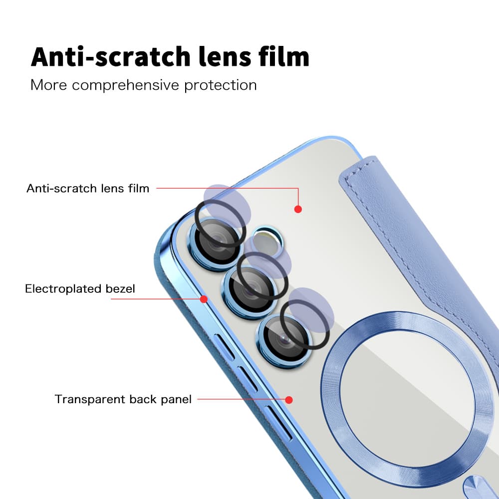 Pouzdro na knihu Techsuit SmartMag pro Samsung Galaxy S23 Plus světle modré - náhled 3