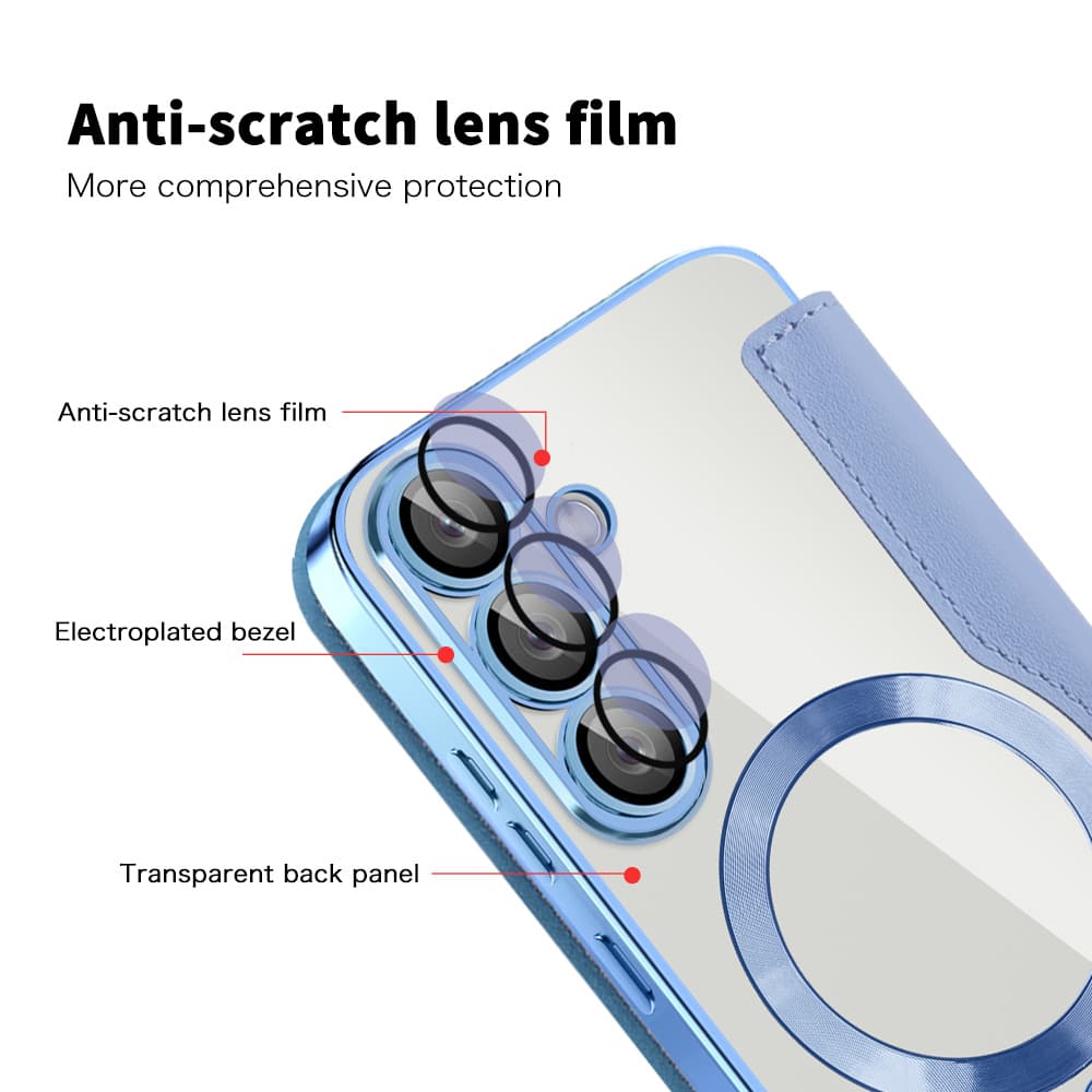 Pouzdro na knihu Techsuit SmartMag Samsung Galaxy S25 světle modré - náhled 3