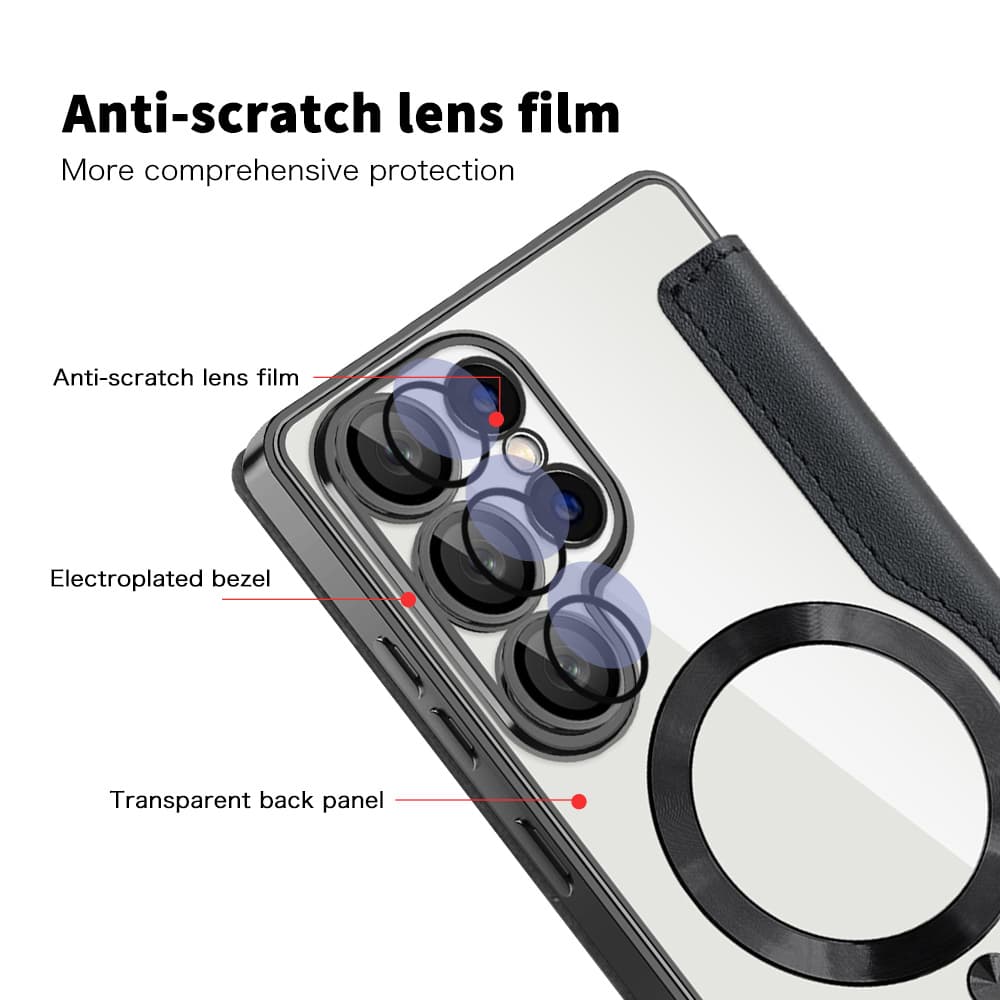 Pouzdro na knihu Techsuit SmartMag pro Samsung Galaxy S25 Ultra černé - náhled 3