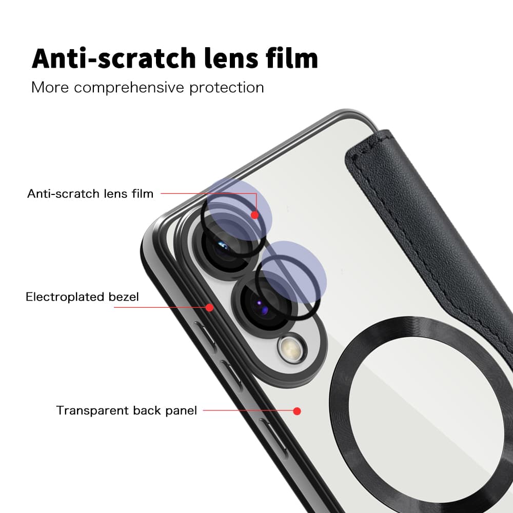 Pouzdro na knihu Techsuit SmartMag pro Samsung Galaxy S25 Edge černé - náhled 3