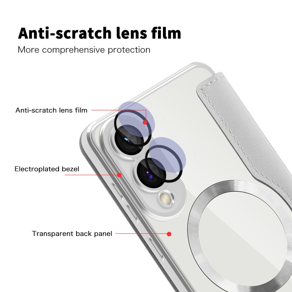 Pouzdro na knihu Techsuit SmartMag pro Samsung Galaxy S25 Edge šedé - náhled 3