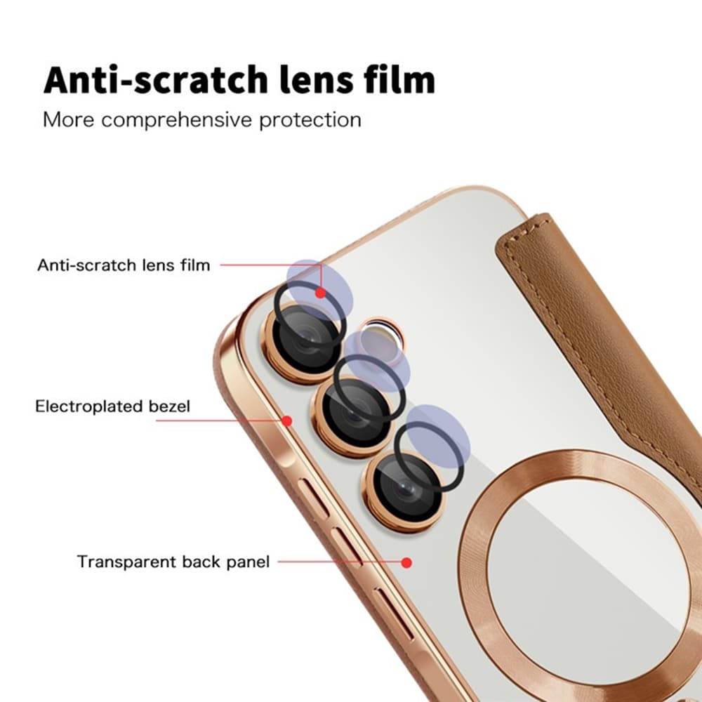 Pouzdro na knihu Techsuit SmartMag pro Samsung Galaxy A35 5G hnědé - náhled 3
