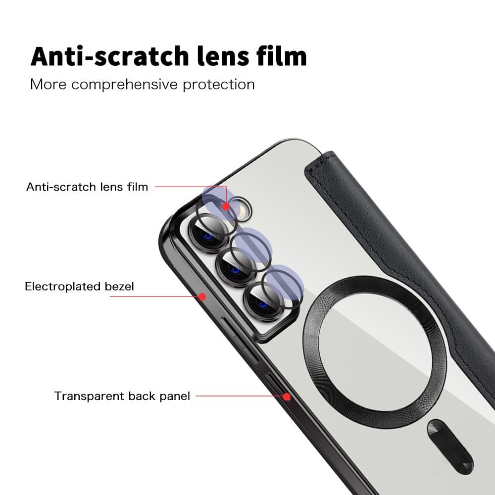 Pouzdro na knihu Techsuit SmartMag pro Samsung Galaxy S22 5G černé - náhled 3