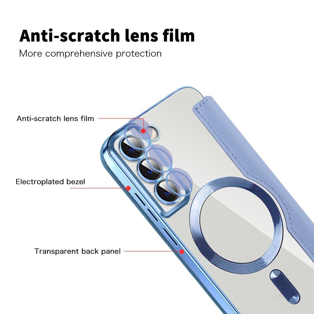 Pouzdro na knihu Techsuit SmartMag pro Samsung Galaxy S22 5G světle modré - náhled 3