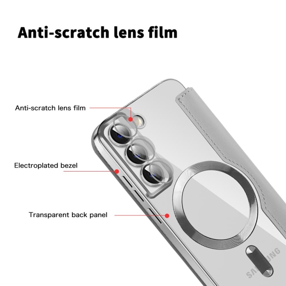 Pouzdro na knihu Techsuit SmartMag pro Samsung Galaxy S22 5G šedé - náhled 3