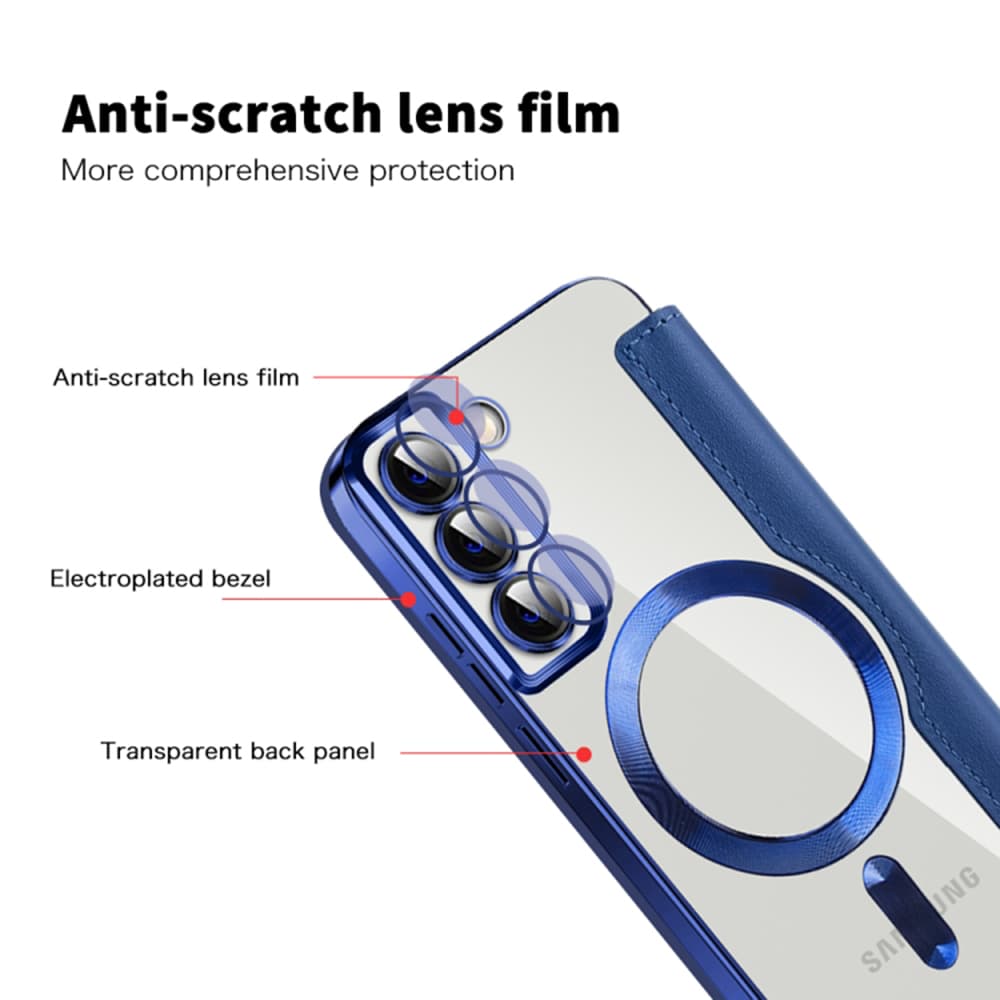 Pouzdro na knihu Techsuit SmartMag pro Samsung Galaxy S22 Plus 5G modré - náhled 3