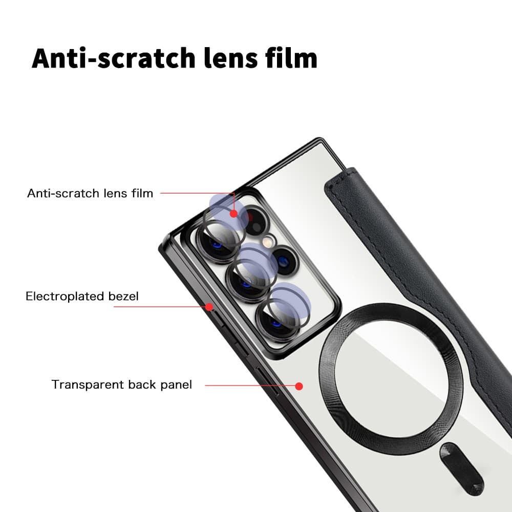 Pouzdro na knihu Techsuit SmartMag pro Samsung Galaxy S22 Ultra 5G černé - náhled 3