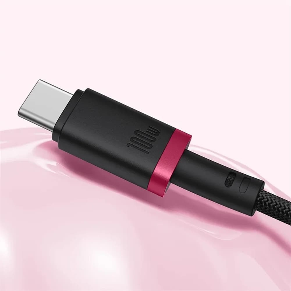 Baseus Data Cable Dura Series pro MacBook Rychlé nabíjení Type-C 1m červená černá - náhled 3