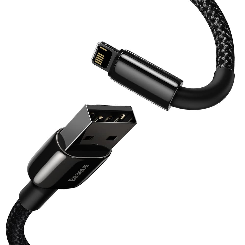 Baseus Data Cable Tungsten Gold USB-A na Lightning 2m černý - náhled 3