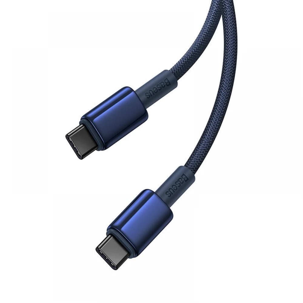 Baseus Data Cable Tungsten Gold Type-C na Type-C 100W 1m tmavě modrá - náhled 3