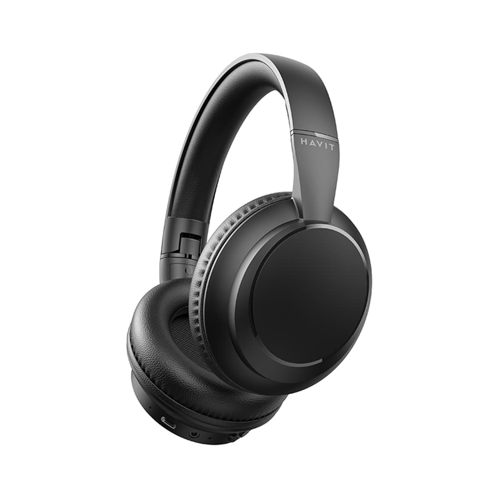 Havit bezdrátová sluchátka H619BT na uši Bluetooth černá - náhled 3