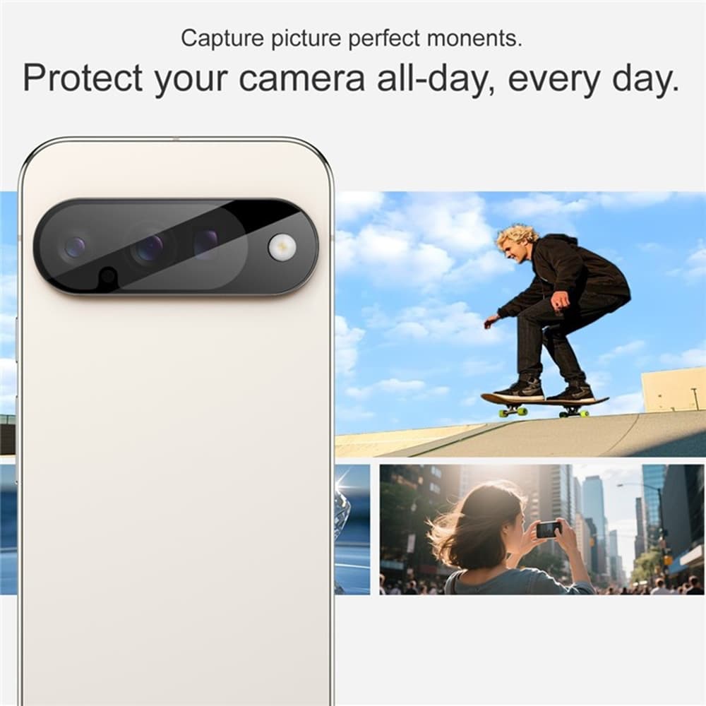 Techsuit ochranné sklo na fotoaparát Google Pixel 10 černé - náhled 3