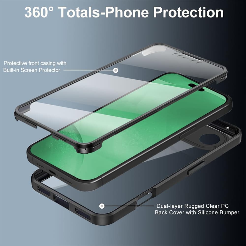 Techsuit ColorVerse 360 Series + Ochranné sklo iPhone 17 Air Růžová - náhled 3