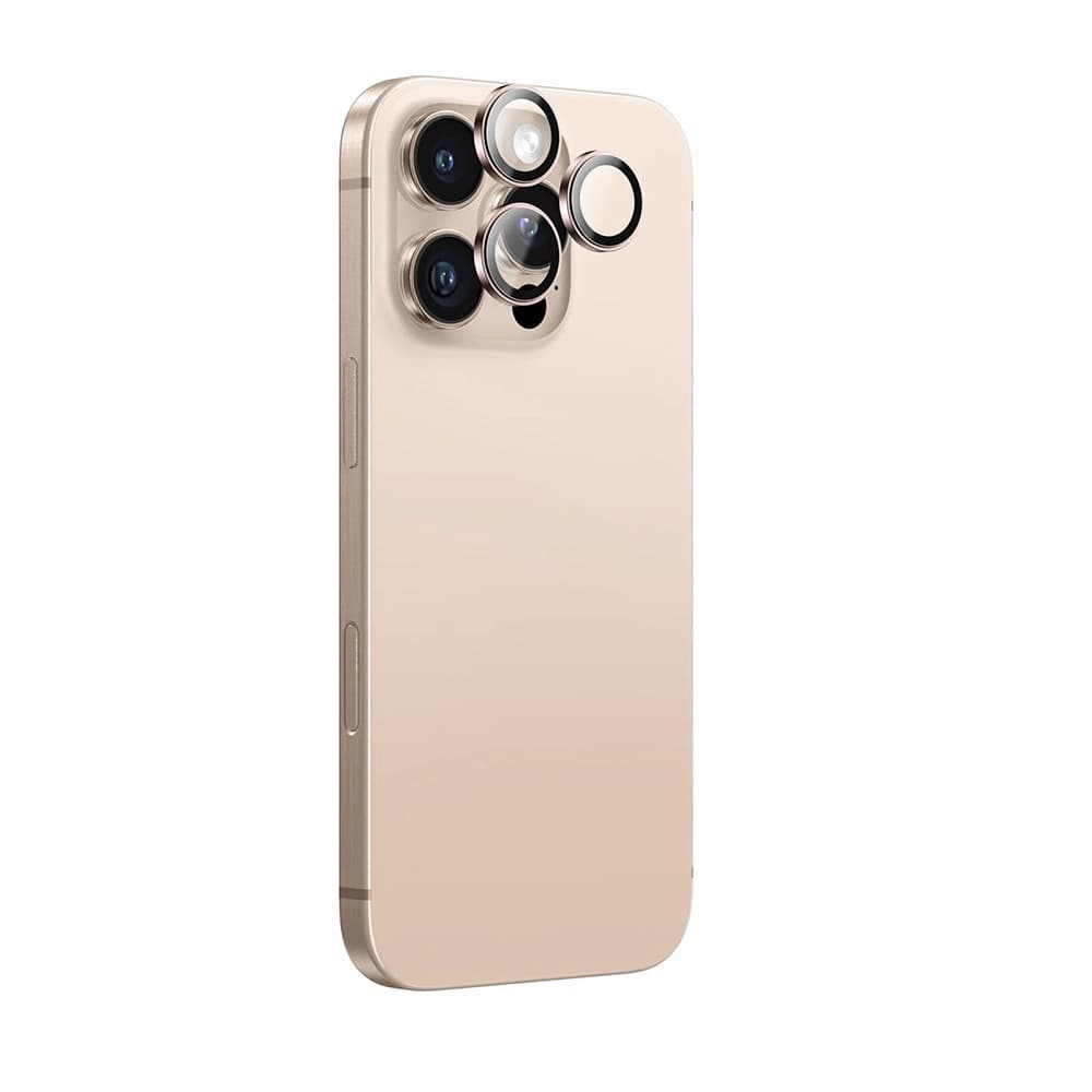 ANANK AR ochrana objektivu iPhone 16 Pro iPhone 16 Pro Max pouštní zlatá - náhled 3