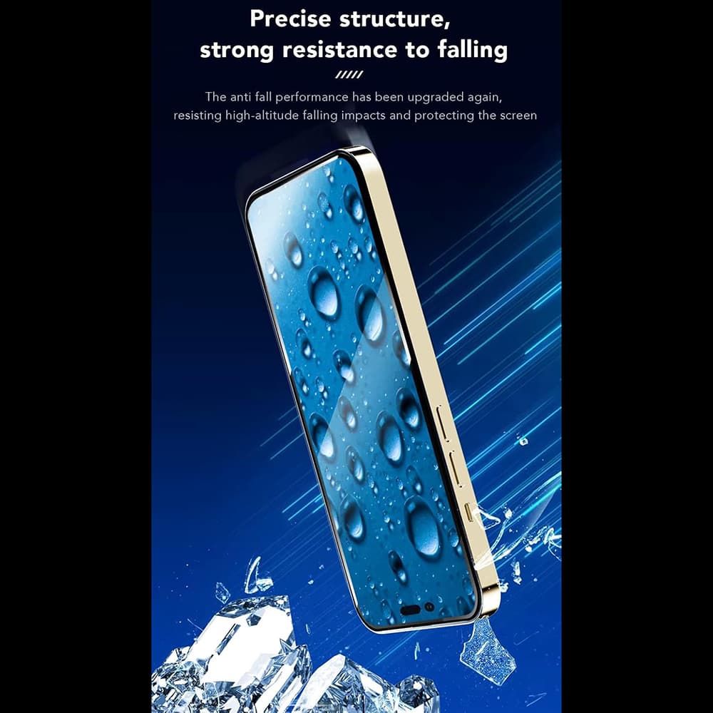 Ochranné sklo ANANK 2.5D pro iPhone 14 černé - náhled 3