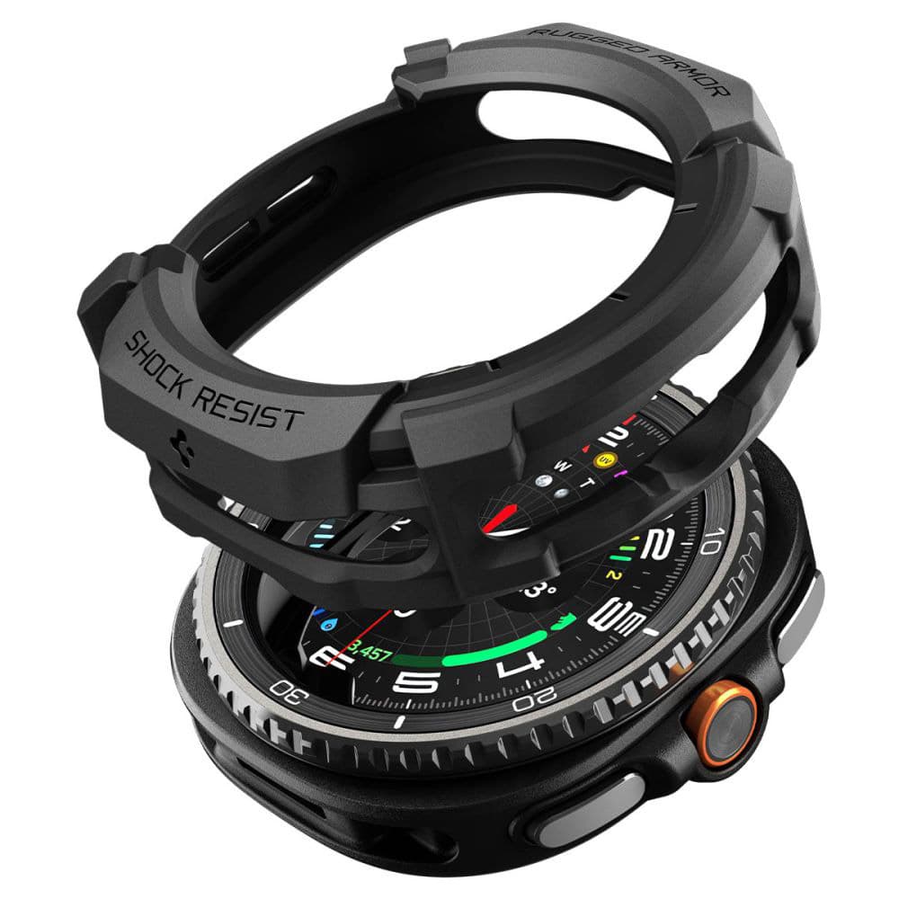 Spigen Rugged Armor pro Samsung Galaxy Watch8 Classic matná černá - náhled 3