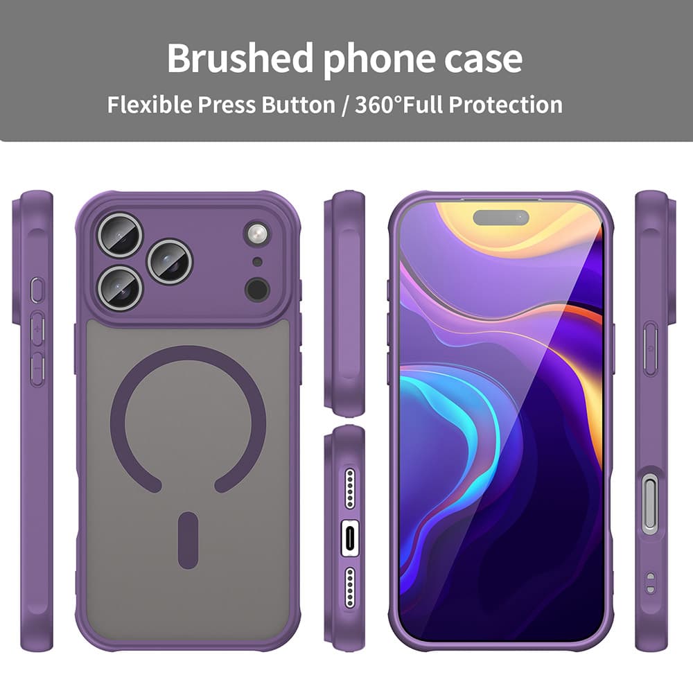 Techsuit HaloFrost II MagSafe pro iPhone 17 Pro Max fialová - náhled 3