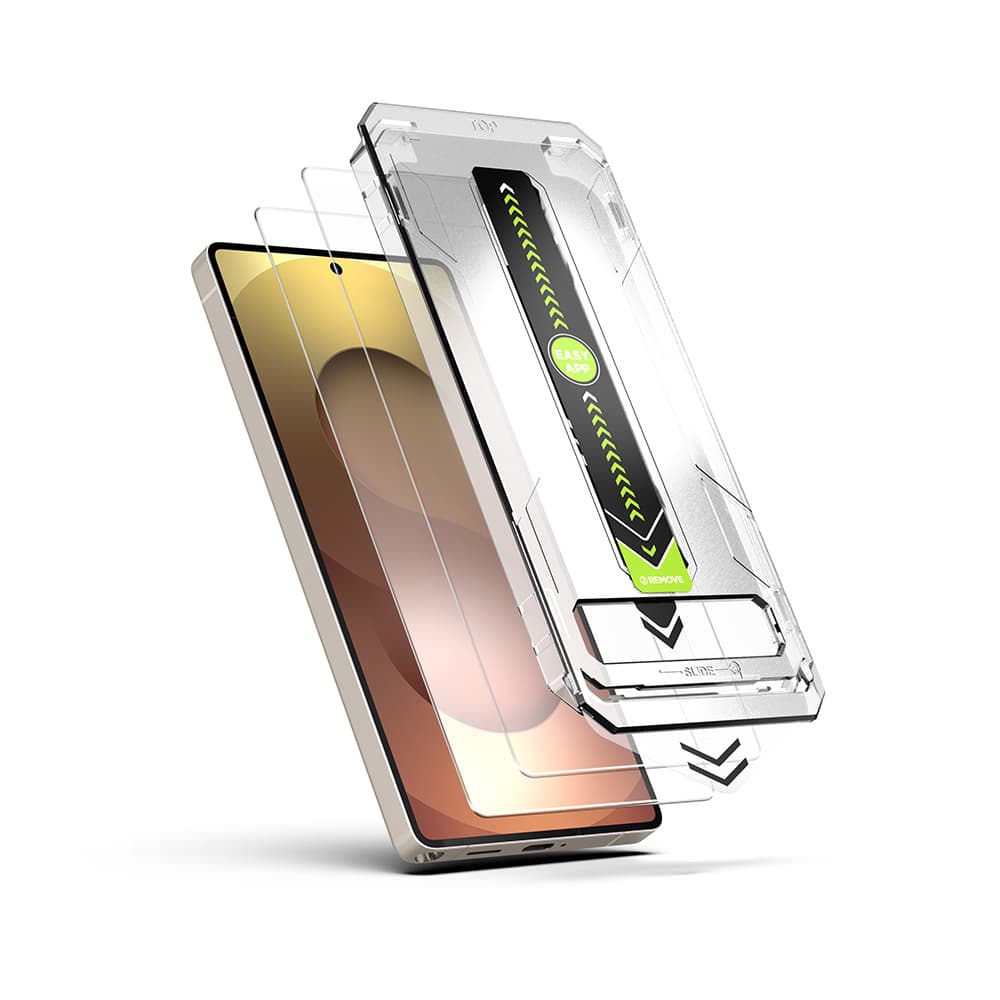 Techsuit TitanGlass CrystalHD (2 ks) pro Samsung Galaxy S25/S24 průhledný - náhled 3