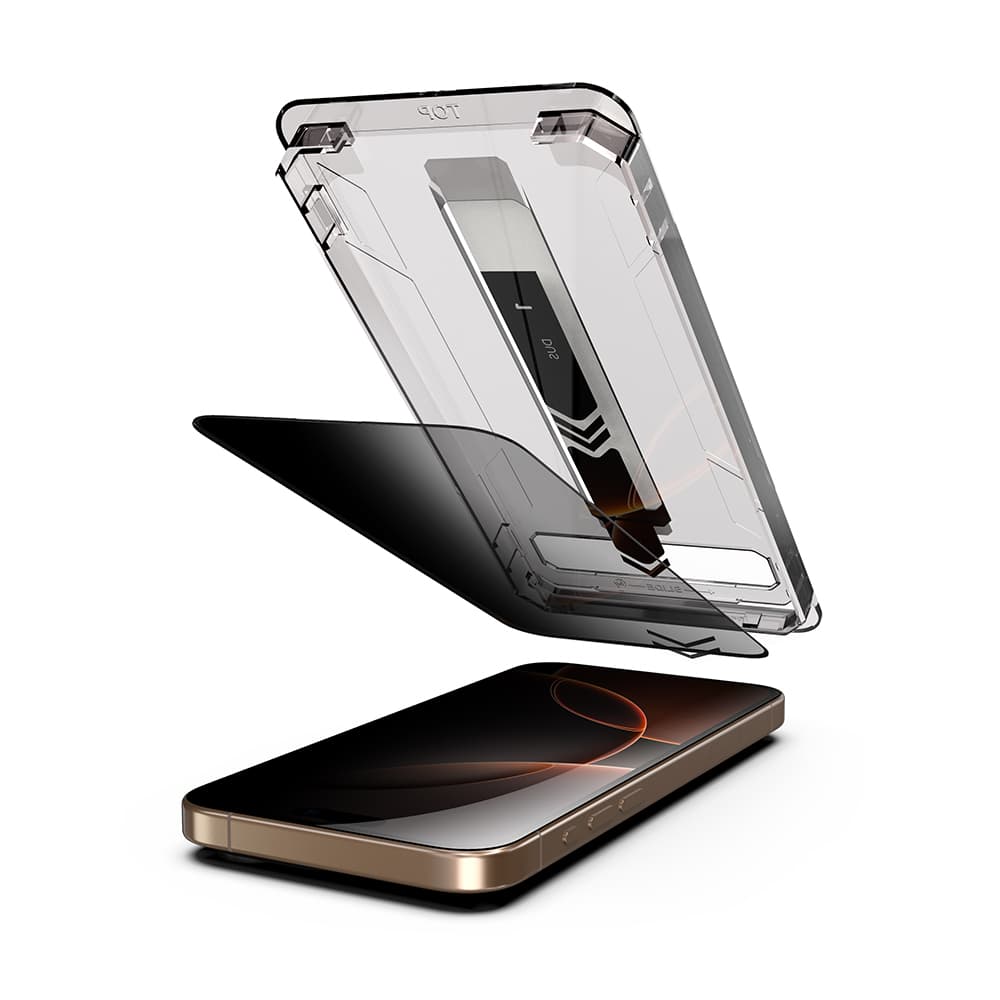 Techsuit TitanGlass FullCover pro iPhone 15 Pro Privacy černá - náhled 3