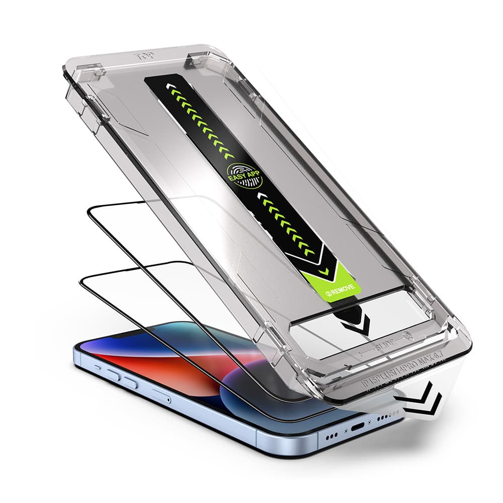 Techsuit TitanGlass FullCover (2 kusy) iPhone 14 Pro černá - náhled 3