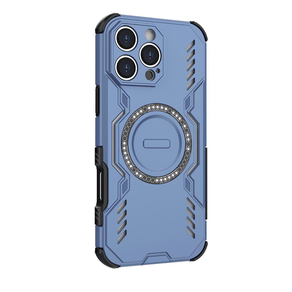 Pouzdro Techsuit ArmorMag pro iPhone 16 Pro modré - náhled 3
