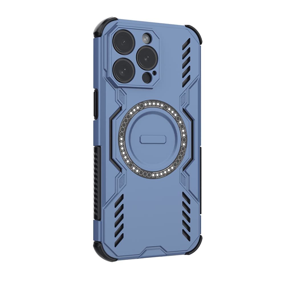 Pouzdro Techsuit ArmorMag pro iPhone 15 Pro modré - náhled 3