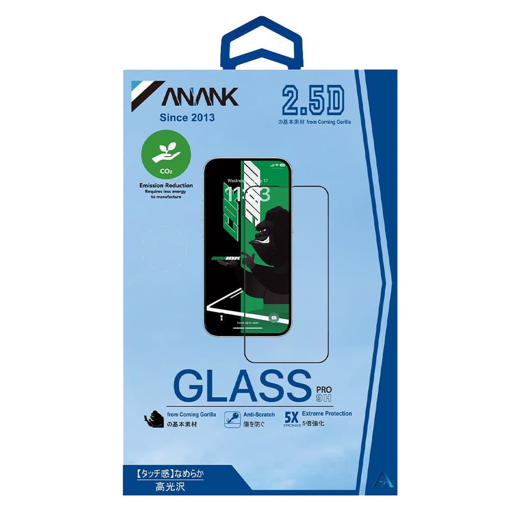 Ochranné sklo ANANK 2.5D CG pro iPhone 15 Pro Max černé - náhled 3