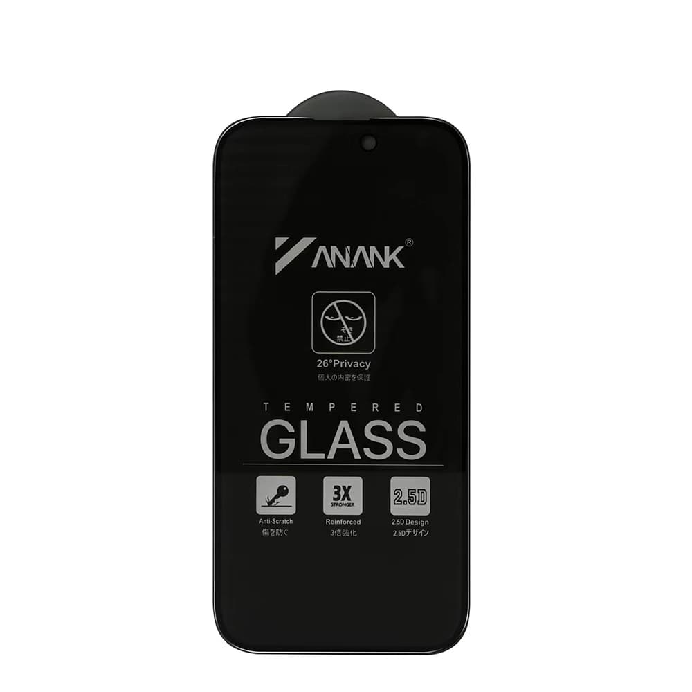 Ochranné sklo ANANK 2.5D Privacy pro iPhone 16 Pro Max černé - náhled 3