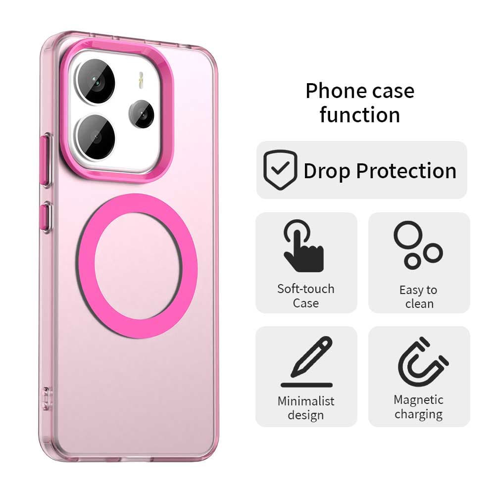 Techsuit CandyCase MagSafe pro Xiaomi Redmi Note 14 4G Standard růžová - náhled 3