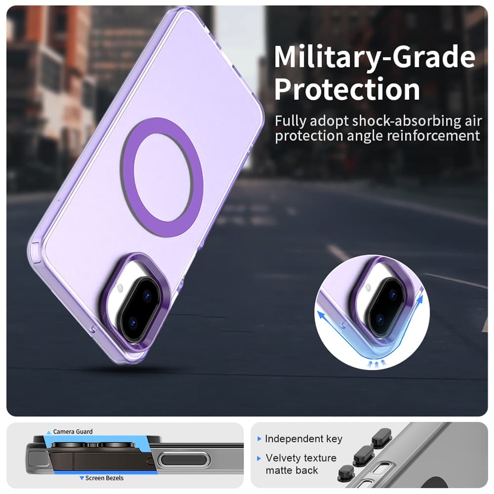 Techsuit CandyCase MagSafe pro Samsung Galaxy A07 4G fialová - náhled 3