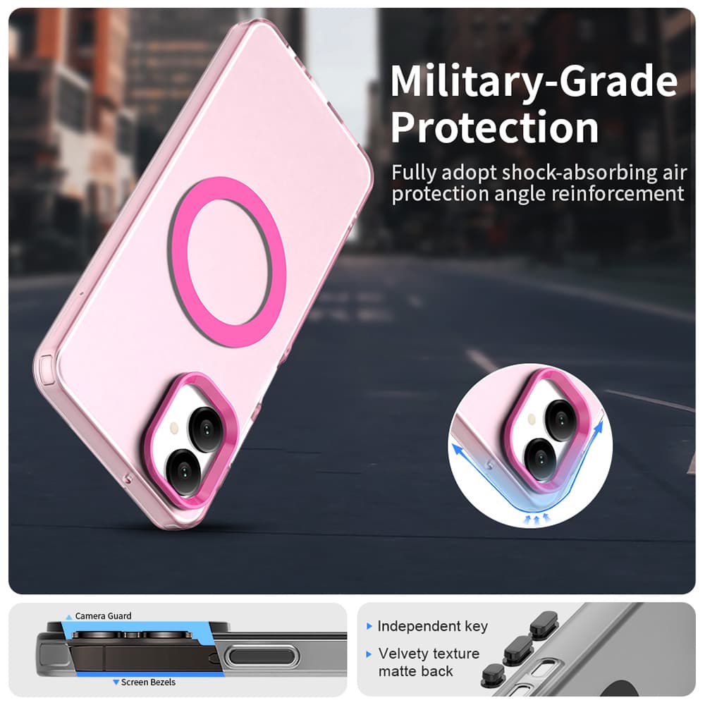 Techsuit CandyCase MagSafe pro Samsung Galaxy A06 růžová - náhled 3