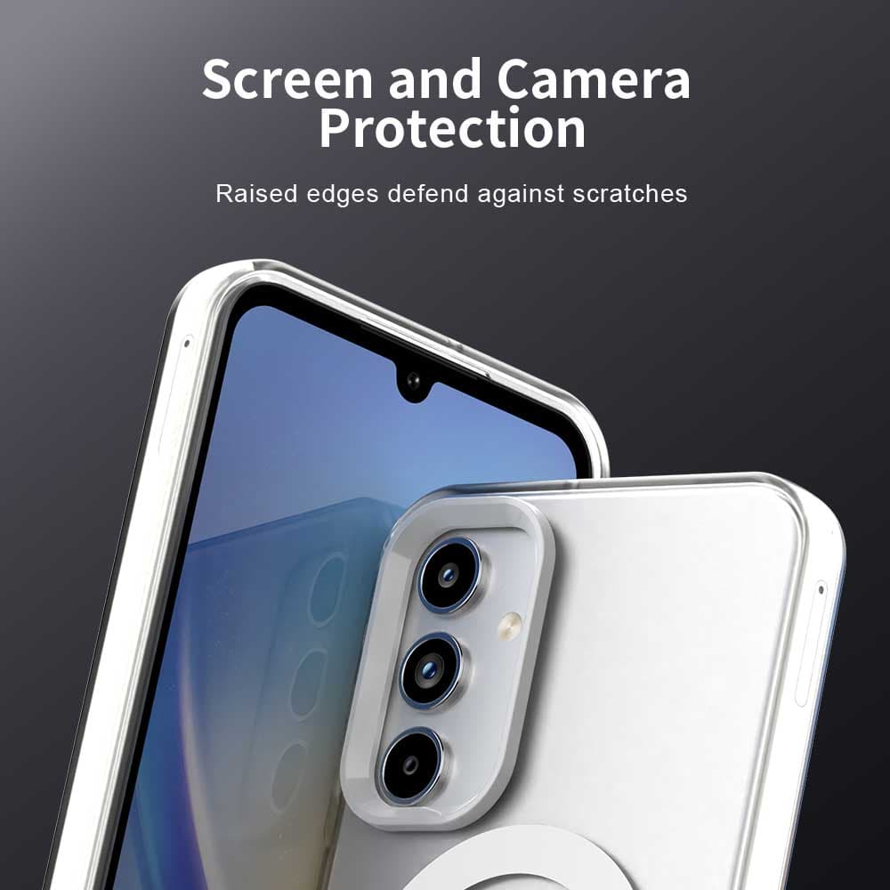Pouzdro Techsuit CandyCase MagSafe pro Samsung Galaxy A35 5G bílé - náhled 3