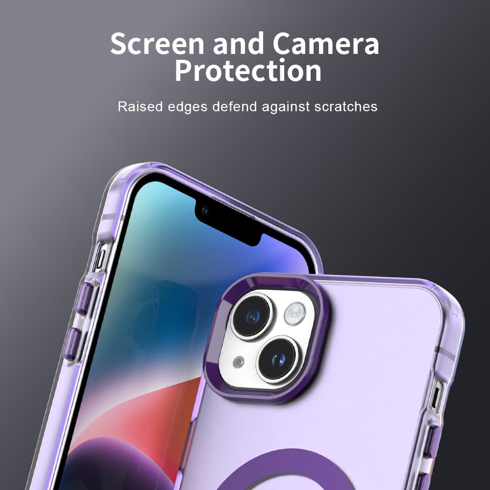 Techsuit CandyCase MagSafe pro iPhone 15 fialová - náhled 3