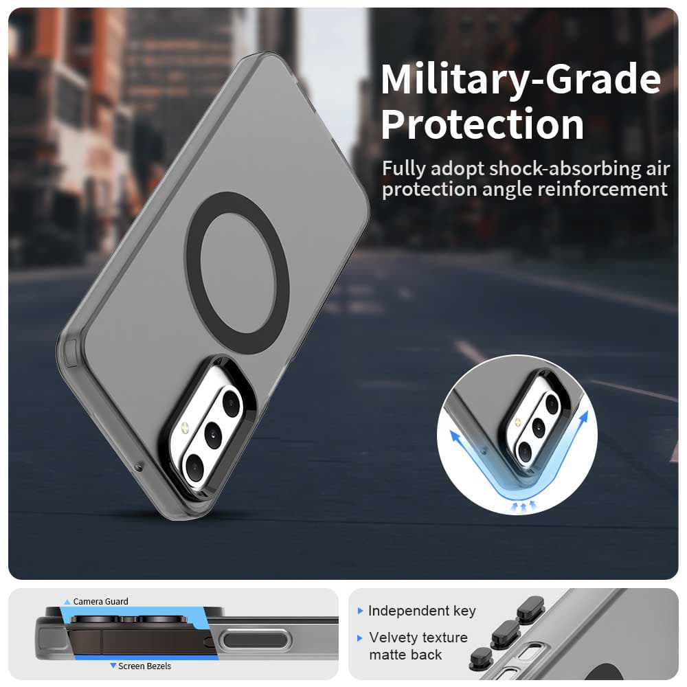 Pouzdro Techsuit CandyCase MagSafe pro Samsung Galaxy A05s černé - náhled 3