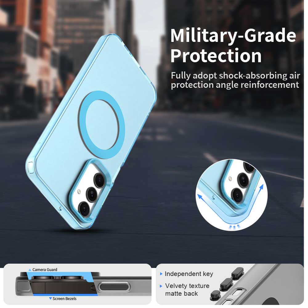 Techsuit CandyCase MagSafe pro Samsung Galaxy A25 5G modrá - náhled 3
